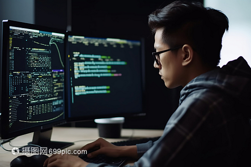 程序員與代碼特寫 計算機網絡技術開發(fā)的視覺敘事